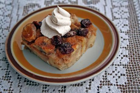 Banana Cherry Roasted CinnamonBread Pudding Anecdotes and Apple Cores