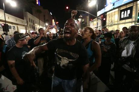 Protest over Zimmerman verdict: High emotions