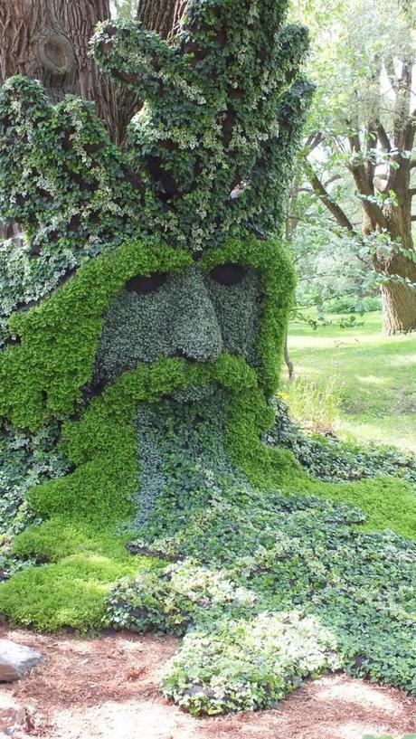 Spirits of the Wood - The Green Man (closeup) - Mosaiculture - Montreal Botancial Gardens