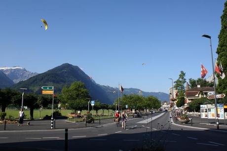 paragliders in interlaken switzerland
