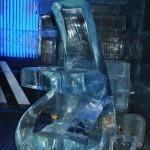 Sculptures Inside the Ice Bar in Oslo