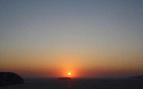 santorini sunset