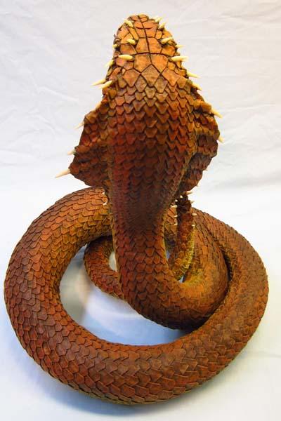 Paper Mache Naga- Dragon Queen of Snakes- Finished!!