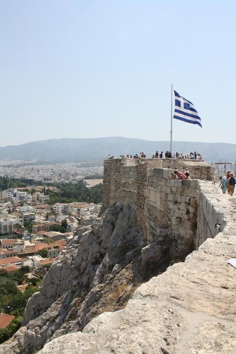 view from acropolis in athens