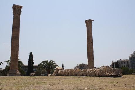 collapsed column temple of olympian zeus