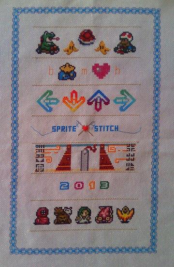 Sprite Stitch Band Sampler