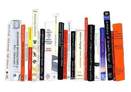 books, library, book illustration, book stack
