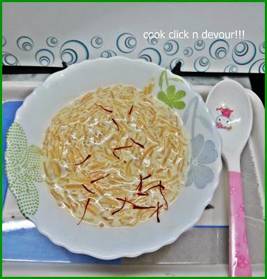 Semiya payasam(Vermicelli kheer)