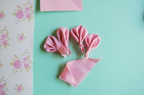 Fun summer Crafts - Adhesive Fabric Paper Flowers Tutorial Hairband