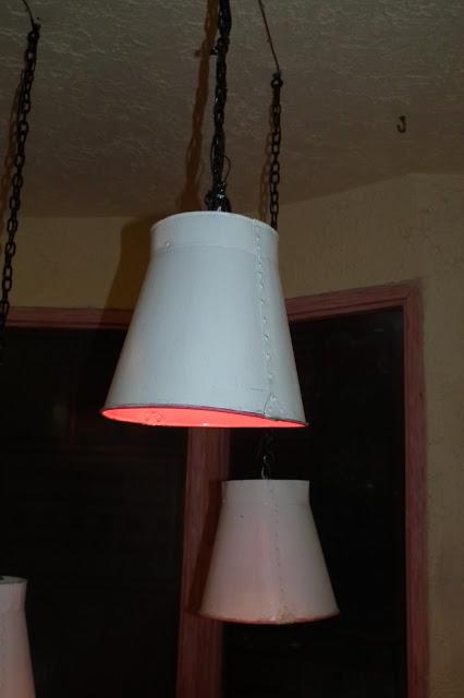 DIY bucket lamps at Pink Villa, Hauzkhas Village