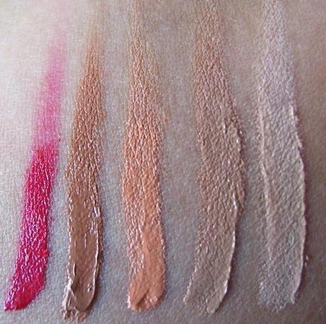 MAQPRO Swatch Fard pp02  Maqpro Fard Creme Palette PP02 Swatches