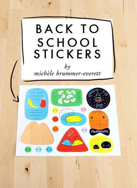 Back to school stickers