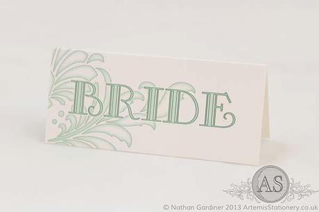 Brescia pastel green wedding place name