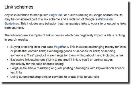 google link schemes update