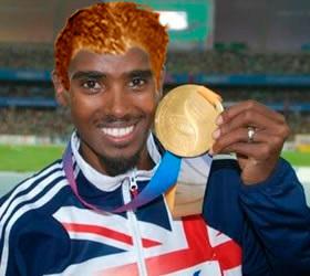 Mo Farah – Double Olympic and Double World Champion – A Ginger Tribute!