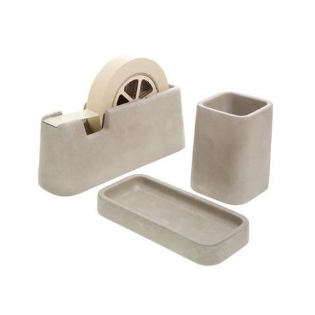 Concrete office accessories