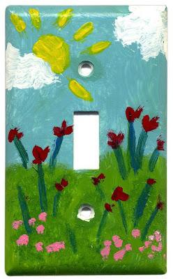 Painted Light Switch