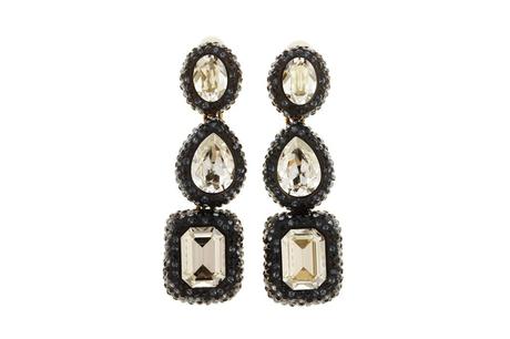 Oscar de la renta crystal drop earrings resort 2014