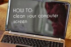 clean computer screen