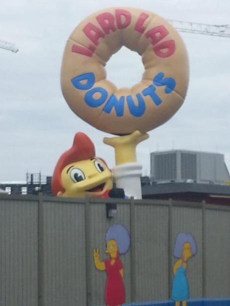 I don't know if Lard Lad will be selling donuts, but you can find pink donuts the size of your head at Kwik-E-Mart.