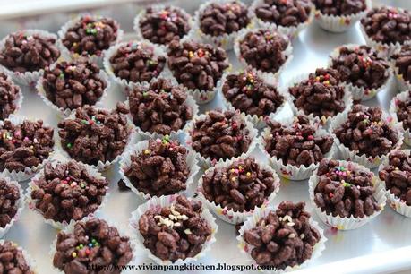 Chocolate Puffed Rice (No Baking)