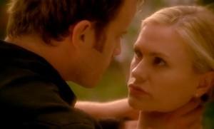 Sookie (Anna Paquin) finds out the truth about Warlow (Robert Kazinsky) in HBO's True Blood Season 6 finale, Episode 10, entitled 'Radioactive'