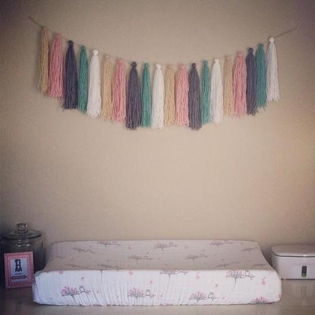 DIY Yarn Tassel Garland