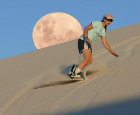 sand boarding in Namibia