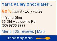 Yarra Valley Chocolaterie & Ice Creamery on Urbanspoon