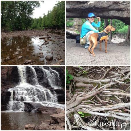 Checking out Gooseberry Falls. 