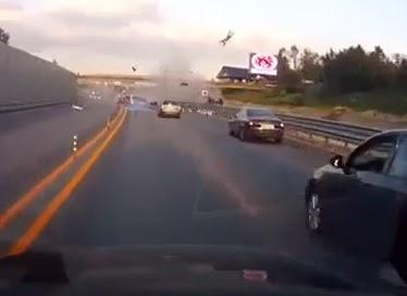 Driver Literally Catapulted Out of Her Car During A Crash (Video)