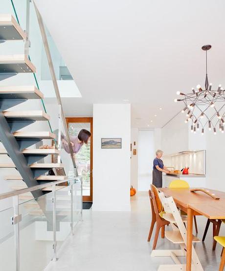 Interior of a modern house in Toronto designed by Julia Knezic