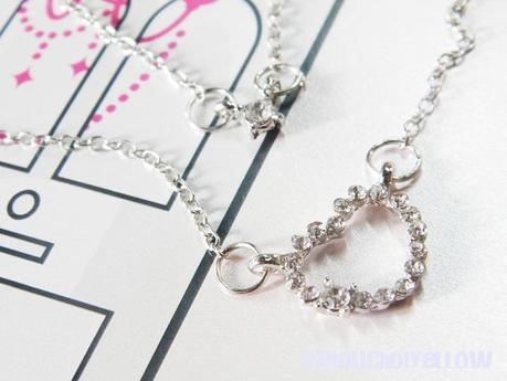 Double Layer Bling Rhinestone Heart Necklace Review