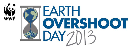 Today is Earth Overshoot Day (20th August 2013)