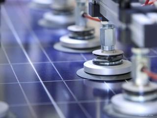 Production of solar cells at the JA Solar factory. (Credit: JA Solar)