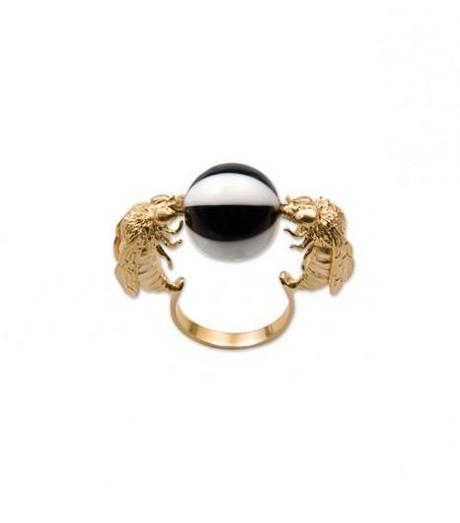 Beetle jewelry ring