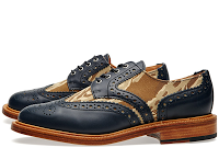 The Brogue Speaks Even When The Man Is Silent:  Mark McNairy Leather Sole Two-Tone Camo Brogue