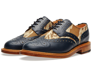 The Brogue Speaks Even When The Man Is Silent:  Mark McNairy Leather Sole Two-Tone Camo Brogue