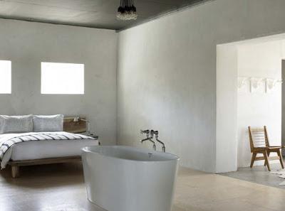 inspiration board | bedroom + bathroom combo