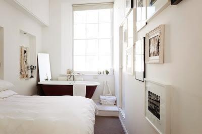 inspiration board | bedroom + bathroom combo