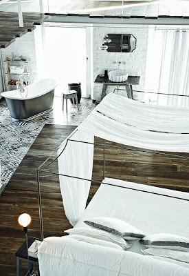 inspiration board | bedroom + bathroom combo