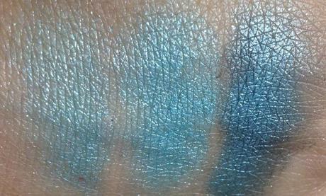 Essence Metal Glam Eye Shadow Jewel Up the Ocean Swatches