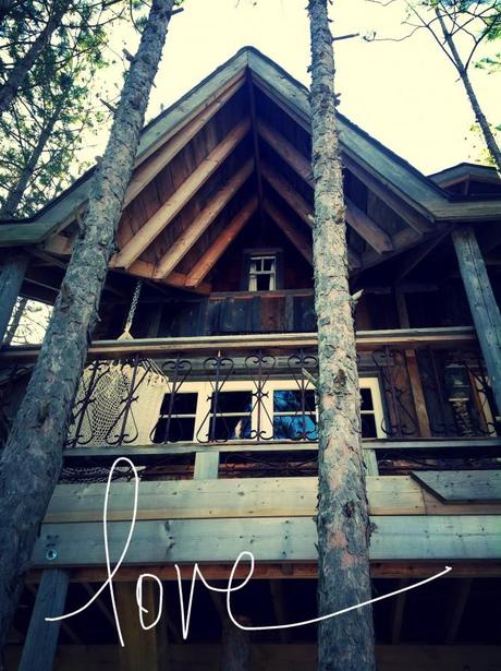 #DIY ~ Going out on a limb by creating an upcycled #recycled adult sized #treehouse. Read more here : http://www.lynneknowlton.com/our-treehouse/