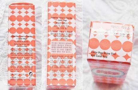 REVIEW | Etude House Color POP Shine Tint #04 Coral Pop