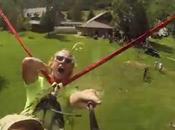 Angry Humans? Giant Bungee Slingshot Shoots People into