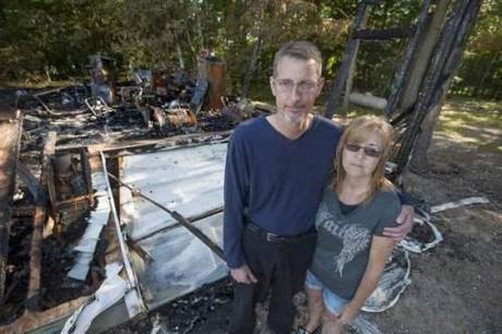 Victimized by arsonists. Detroit News photo.