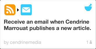 IFTTT Recipe: Receive an email when Cendrine Marrouat publishes a new article.