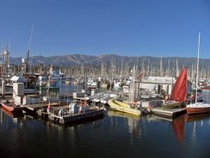 Beautifully clear day in Santa Barbara - from the marina