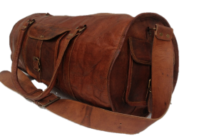 A duffle bag by True Grit Leather