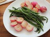 Steamed Asparagus Radishes with Espresso Rose Spice